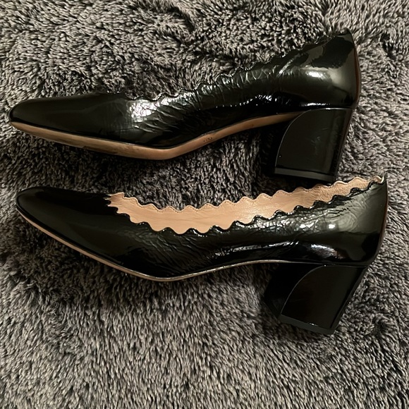Chloe Black patent solid heels size 37 EUR 6,5 USA. - Picture 5 of 15